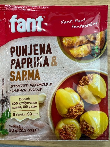 Seasoning mix for Stuffed Peppers & Cabbage Rolls (Punjena Paprika & Sarma)