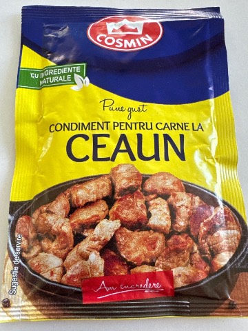 Condiment pentru carne la ceaun