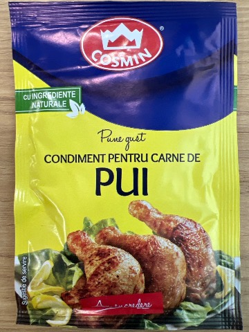 Condiment pentru carne de pui