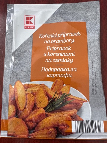 Seasoning preparation for potatoes