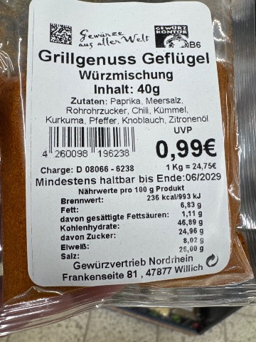 Grillgenuss Poultry Seasoning Mix